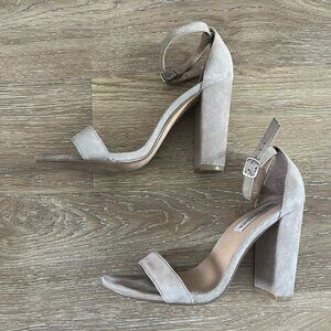 Steve Madden Carrson Heels in Sand Suede